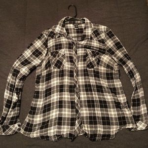 Black & White Torrid Flannel Sz 0